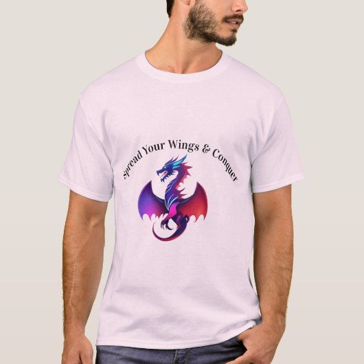 T-shirt Dragon Abstrait symétrique (Devant)