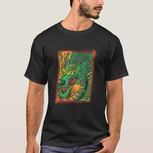 T-shirt Dragon animal chinois (Devant)
