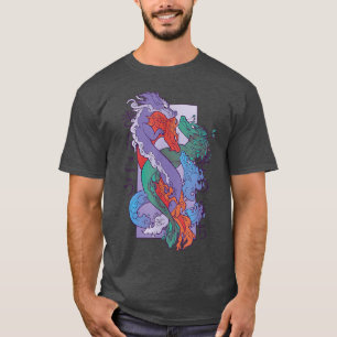 T-shirt Dragon Anime Japonais Japon asiatique Vintage