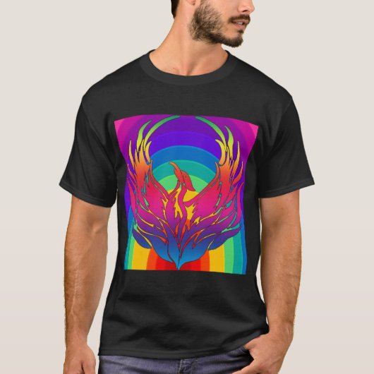T-shirt Dragon arc-en-ciel (Devant)