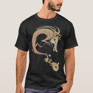 T-shirt dragon avec petit poisson