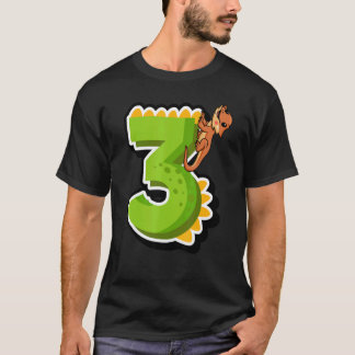 T-shirt Dragon barbu 3e anniversaire Reptile Animal Graphi