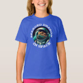 T-shirt Dragon barbu amusant dans l'espace (Devant)