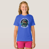 T-shirt Dragon barbu amusant dans l'espace (Devant entier)