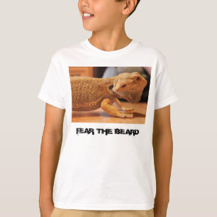 T-shirt dragon barbu "beardie" "CRAINTE pièce en t DE LA