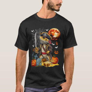 T-shirt Dragon barbu Cosplay Pirate Halloween Citrouille S
