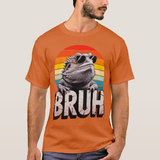 T-shirt Dragon barbu de jeu Bruh Rétro Lézard Joueur Garço