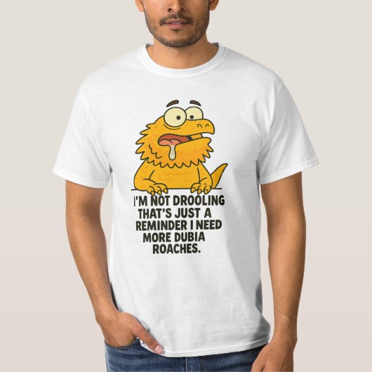 T-shirt Dragon Barbu Drôle (Devant)