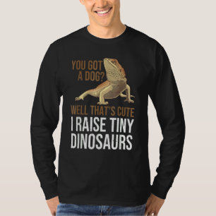 T-shirt Dragon barbu Hommes Femmes J'élève des dinosaure
