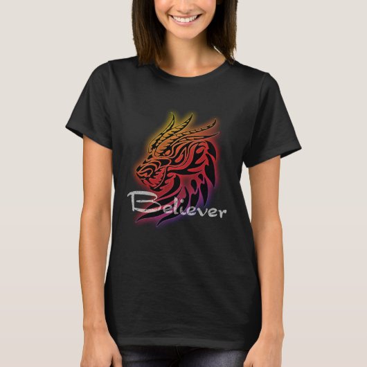 T-shirt Dragon Believer  Imagine this  for Dragon Fans (Devant)