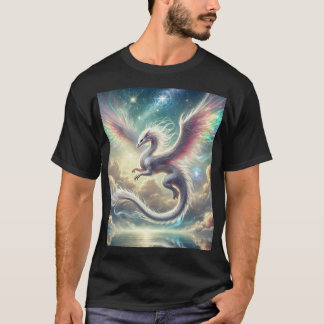 T-shirt Dragon blanc