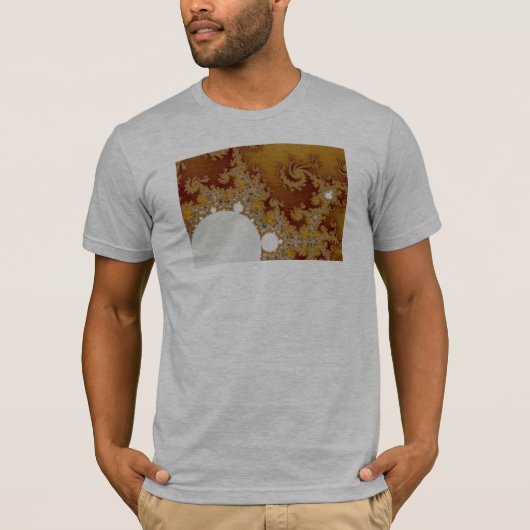 T-shirt Dragon blanc - Art fractal (Devant)