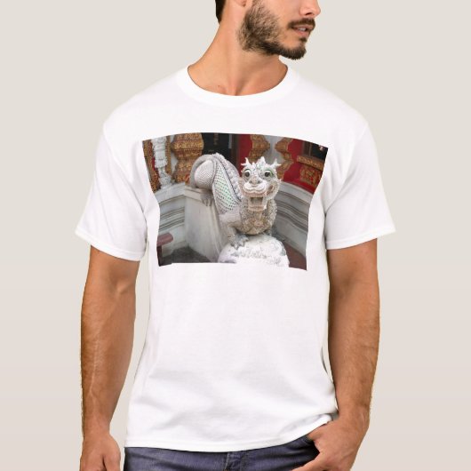 T-shirt Dragon blanc de temple (Devant)