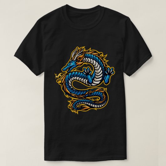 T-shirt Dragon Bleu (Design devant)