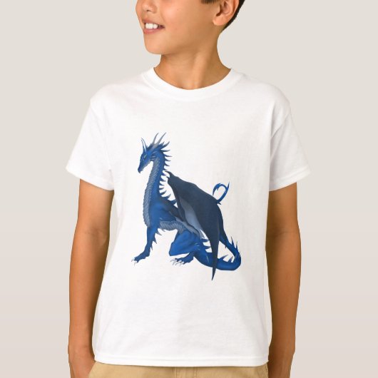 T-shirt Dragon bleu (Devant)