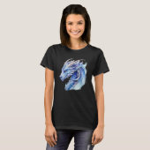 T-shirt Dragon bleu glace (Devant entier)