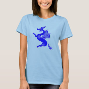 T-shirt Dragon bleu mignon