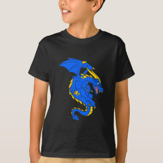 T-shirt Dragon bleu taille enfant