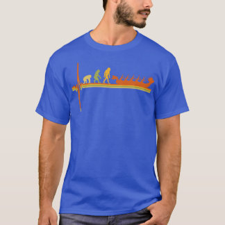T-shirt Dragon Boat Evolution Heartbeat Retro Vintage 1