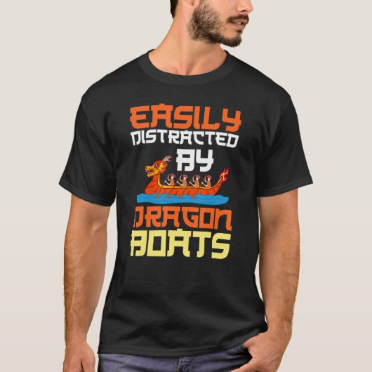 T-shirt Dragon Boat Racing Festival Paddle Chinese Boating (Devant)