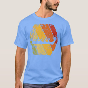 T-shirt Dragon Boat Racing Retro Vintage Hexagon Logo