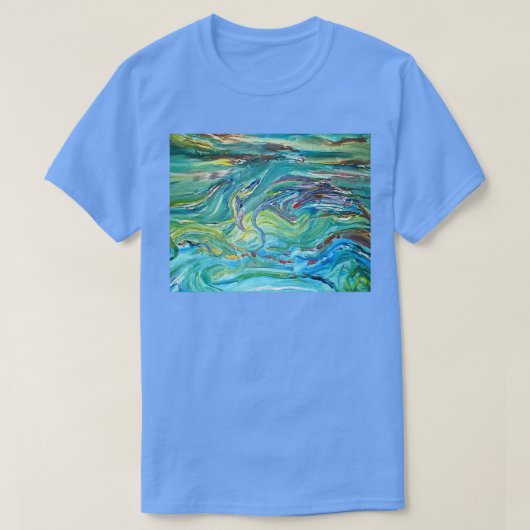T-shirt Dragon Caché Dans Une Tempête (Design devant)