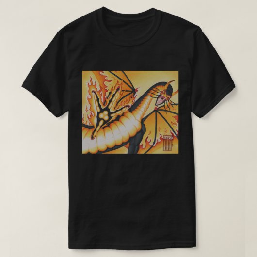 T-shirt Dragon Cauchemar  (Design devant)