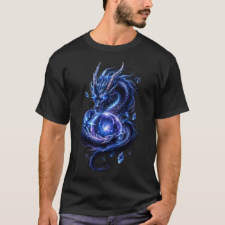 T-Shirt Dragon Céleste Bleu | Fantaisie Japonaise