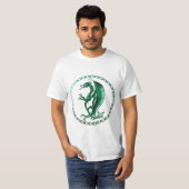 T-shirt Dragon celtique vert (Devant entier)