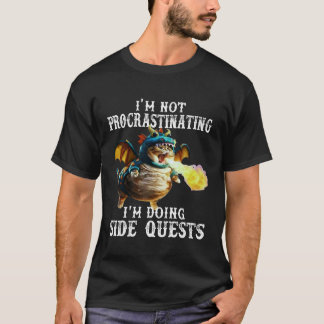 T-shirt Dragon Chaton Drôle Quest Latérale Jeu de Société