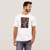 T-shirt Dragon chinois d'argent (Devant entier)