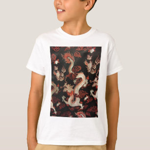 T-shirt Dragon chinois d'argent