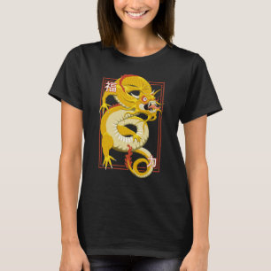 T-shirt dragon chinois jaune