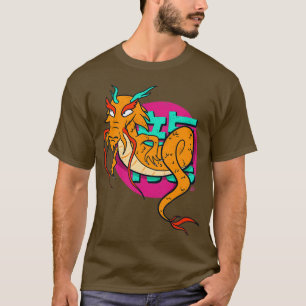 T-shirt Dragon chinois style long asiatique rue