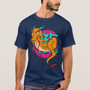 T-shirt Dragon chinois style long asiatique rue