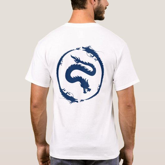 T-shirt Dragon Circle en dark Blue (Dos)