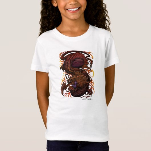 T-Shirt Dragon (conception de signature) (Devant)