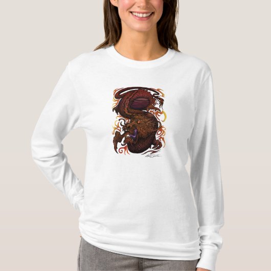 T-shirt Dragon (conception de signature) (Devant)