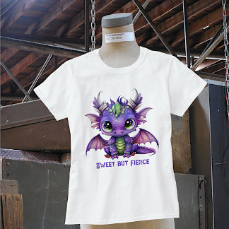 T-shirt Dragon de bébé pourpre