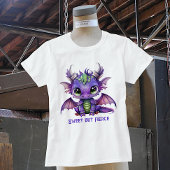 T-shirt Dragon de bébé pourpre