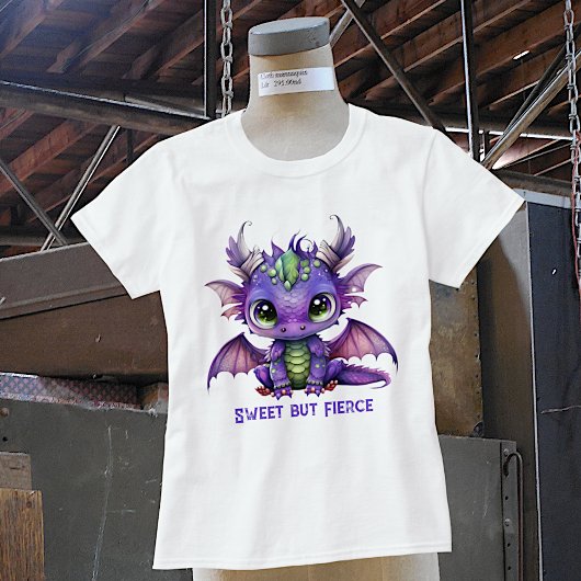 T-shirt Dragon de bébé pourpre