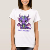 T-shirt Dragon de bébé pourpre (Devant)