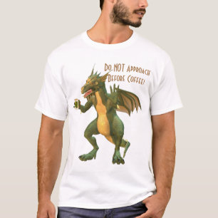T-shirt Dragon de café