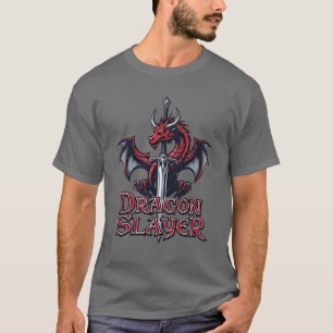 T-shirt Dragon de crête et lame de Slayer