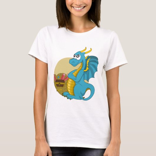T-shirt dragon de dessin animé (Devant)