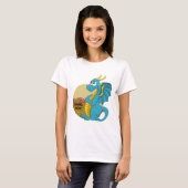 T-shirt dragon de dessin animé (Devant entier)