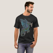 T-shirt dragon de diamant (Devant entier)