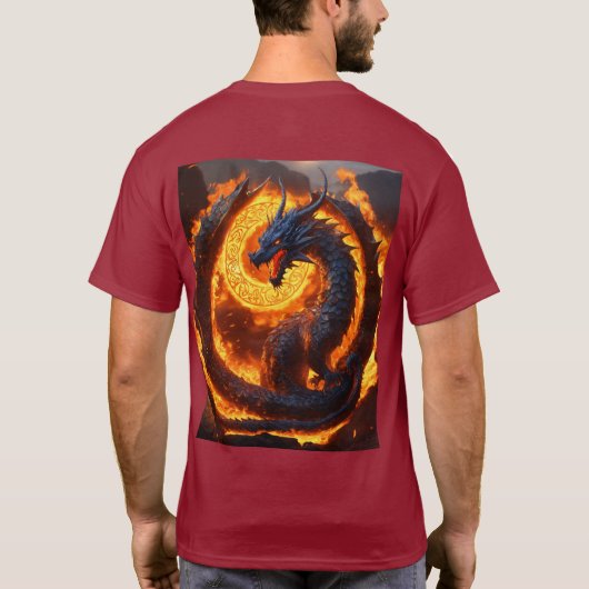 T-SHIRT DRAGON DE FEU (Dos)