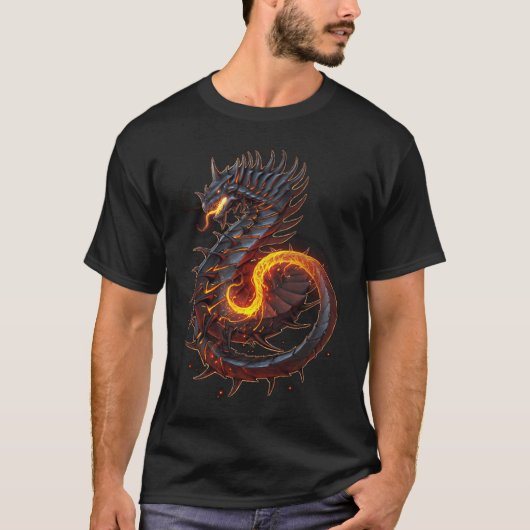 T-shirt Dragon de feu (Devant)