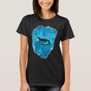T-shirt Dragon de Komodo dans un bloc de glace pour l'éter